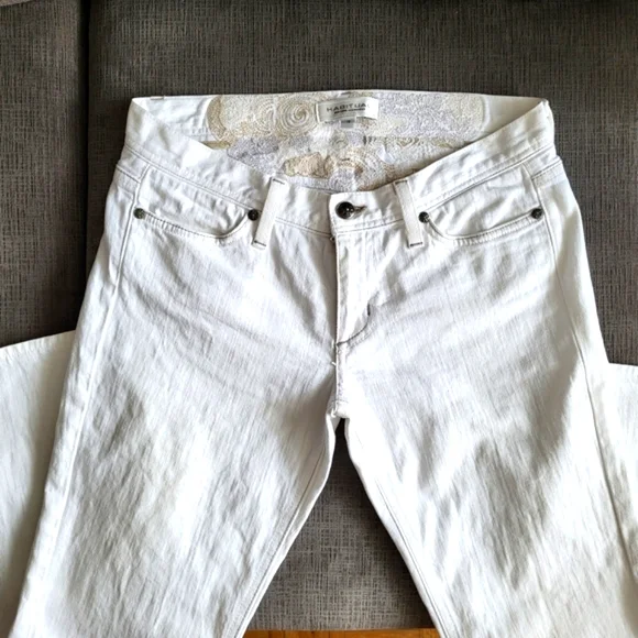 Habitual Straight Leg White Jeans Size 28 - Picture 3 of 16